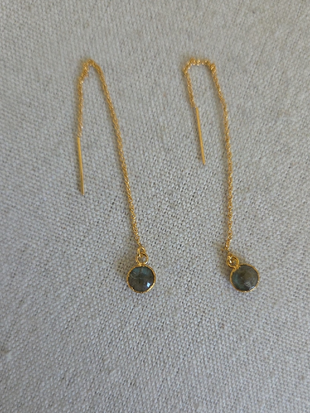 Gold Plated Ear Threader Earrings